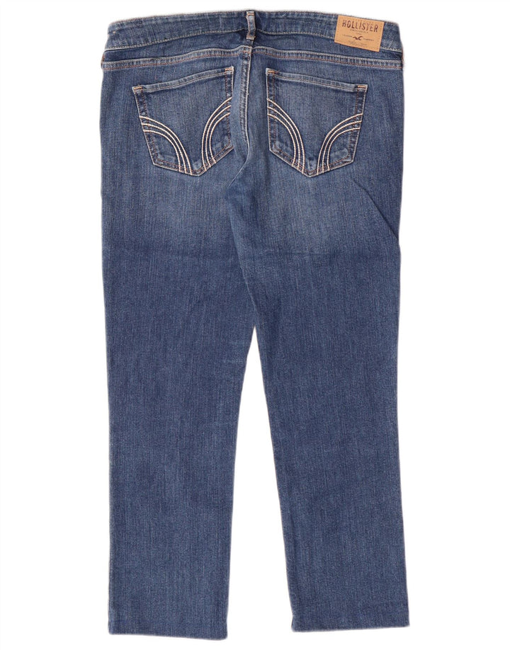 Hollister Damen-Cropped-Jeans US 7 Medium W28 L24 Blau