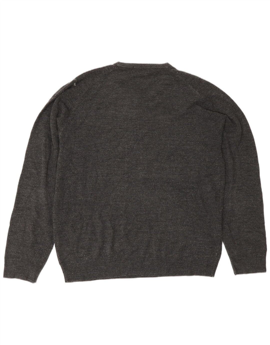 Marks & Spencer Herren-Pullover mit Rundhalsausschnitt, mittelgraues Acryl