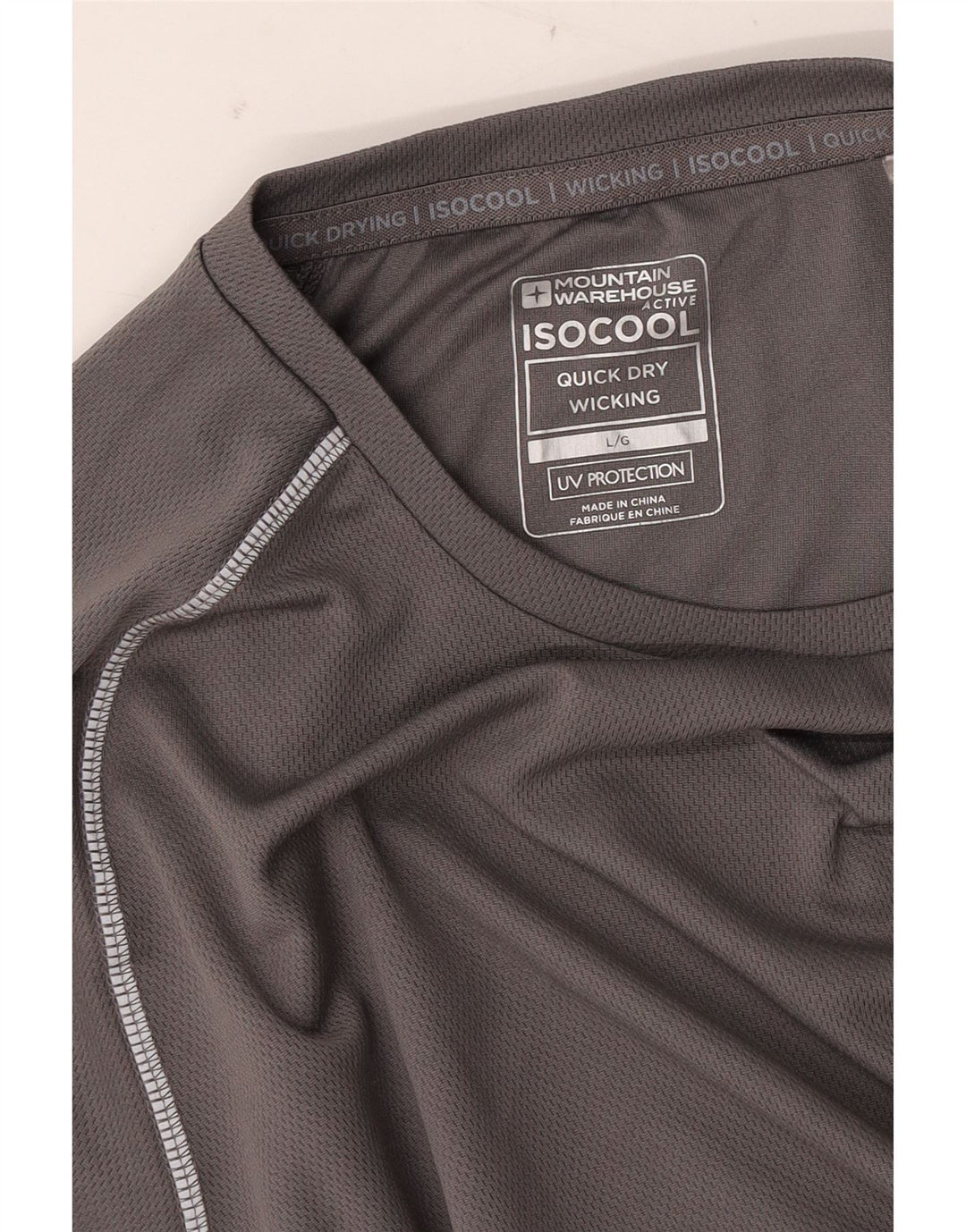 MOUNTAIN WAREHOUSE Herren IsoCool T-Shirt Top Large Grau
