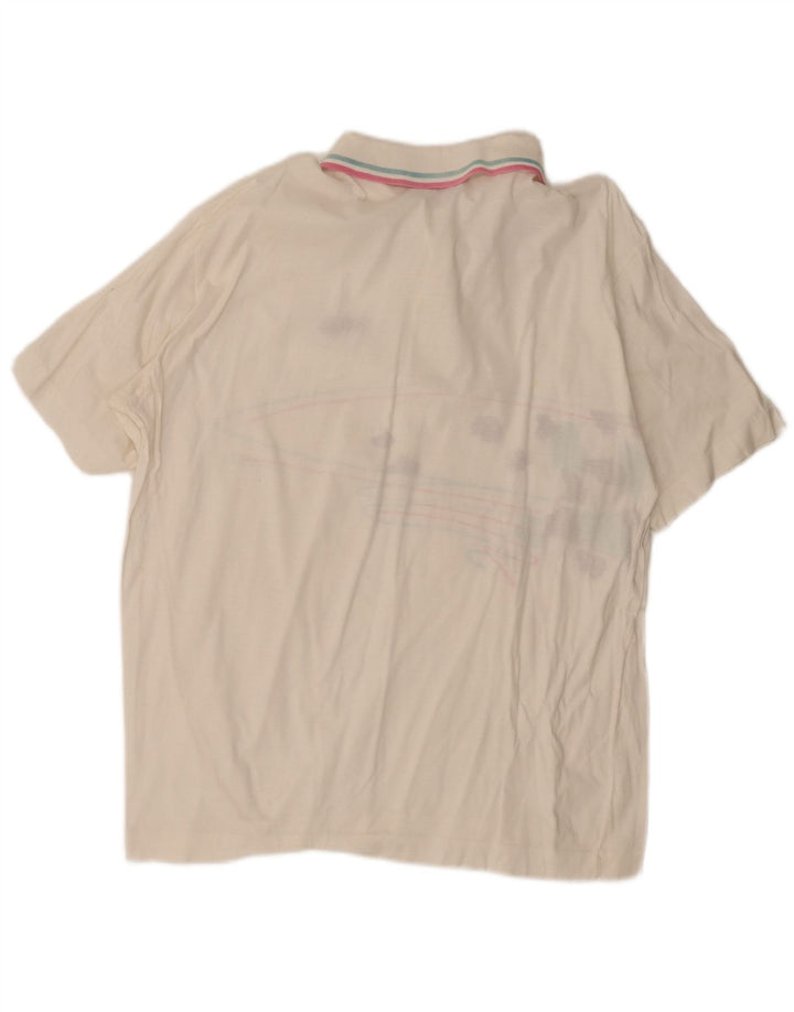 Fila Herren Grafik-Poloshirt IT 54 XL Weiß gestreift