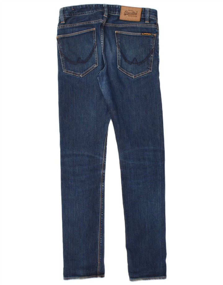 Superdry Herren Slim Jeans W28 L32 Blaue Baumwolle