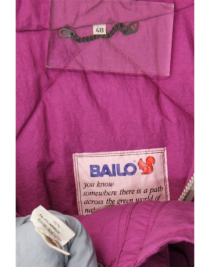 Bailo Herren Gore-Tex Kapuzen-Windjacke IT 48 Mittelrosa Polyamid