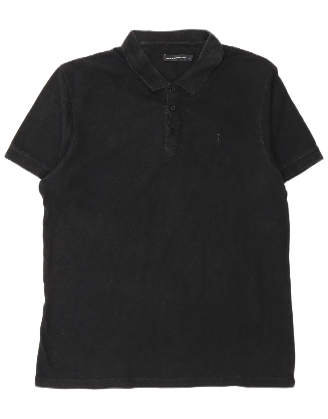 French Connection Herren-Poloshirt, Größe L, Schwarz