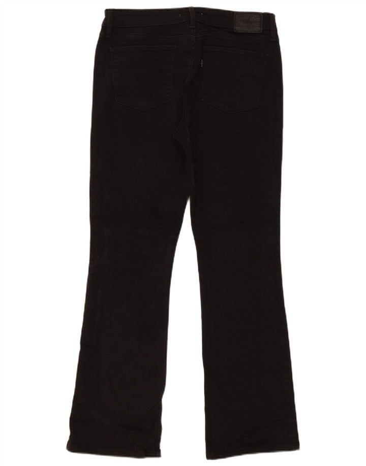 Levi's Damen 715 Bootcut Jeans W29 L29 Schwarze Baumwolle