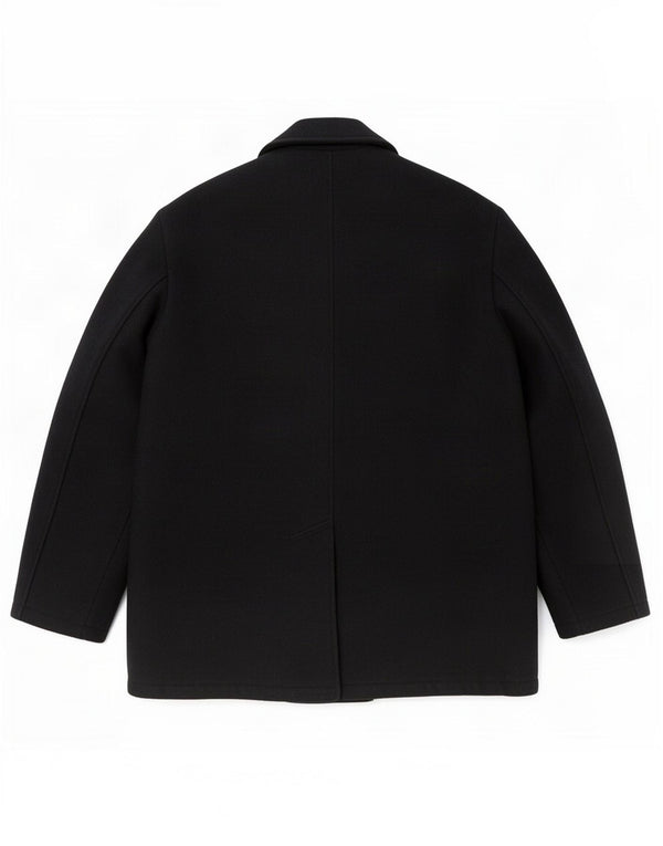 Carrera Herren Pea Coat UK 42 XL Marineblaue Wolle