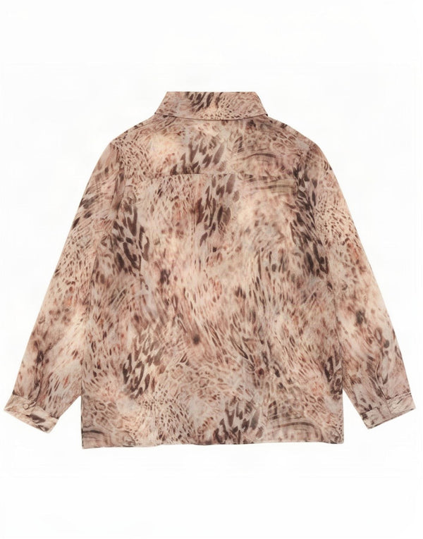 Lipsy Damen-Hemdbluse, durchsichtig, Größe 44, mehrfarbig