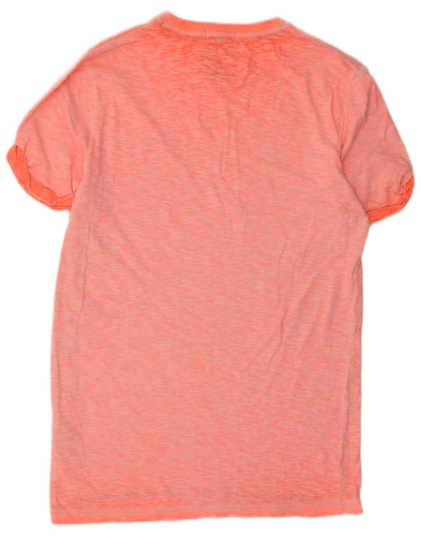 Superdry Herren T-Shirt Top Small Orange Baumwolle