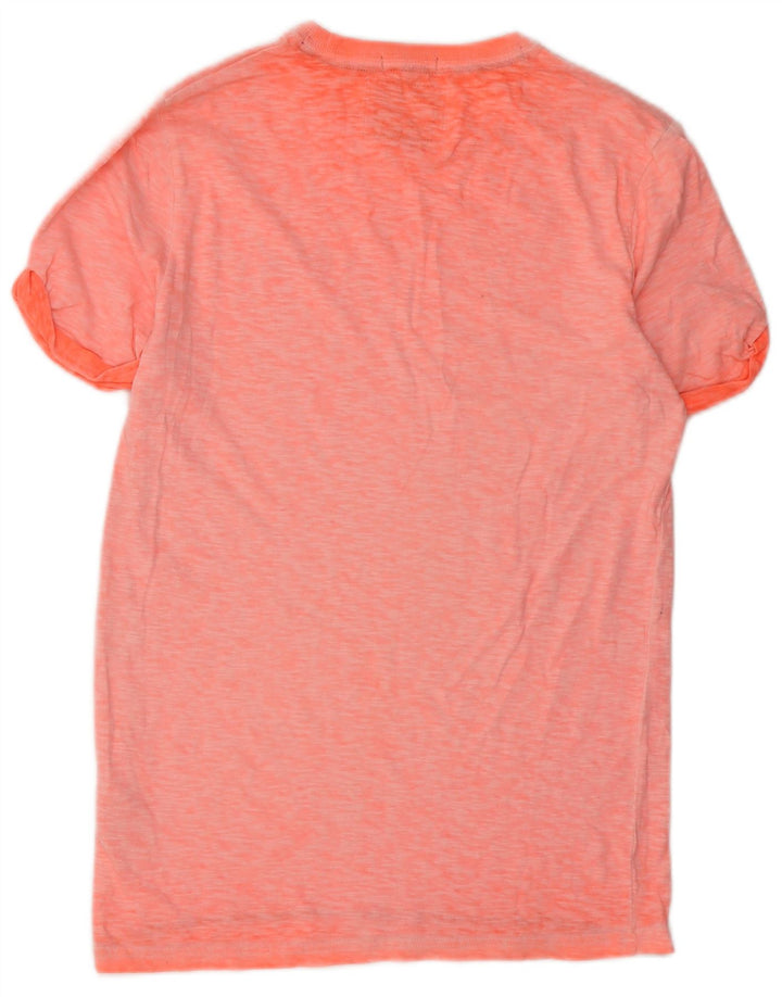 Superdry Herren T-Shirt Top Small Orange Baumwolle