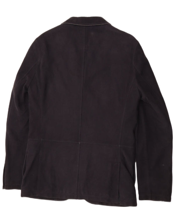 Ermenegildo Zegna Mens 2 Button Blazer Jacket IT 48 Medium Navy Blue Classi