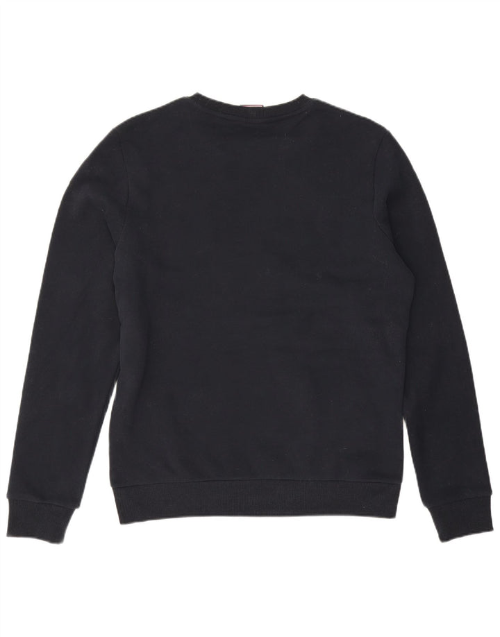 Superdry Herren Grafik-Sweatshirt-Pullover aus mittelblauer Baumwolle
