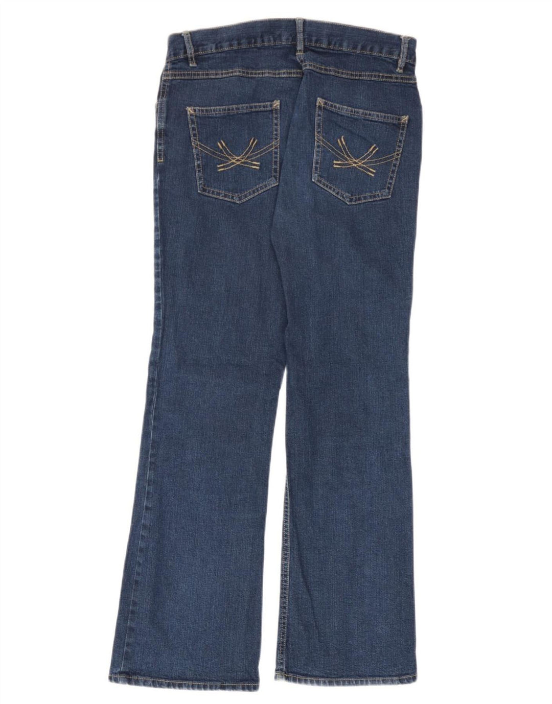 Marks & Spencer Damen Bootcut-Jeans UK 10 Small W28 L28 Marineblaue Baumwolle