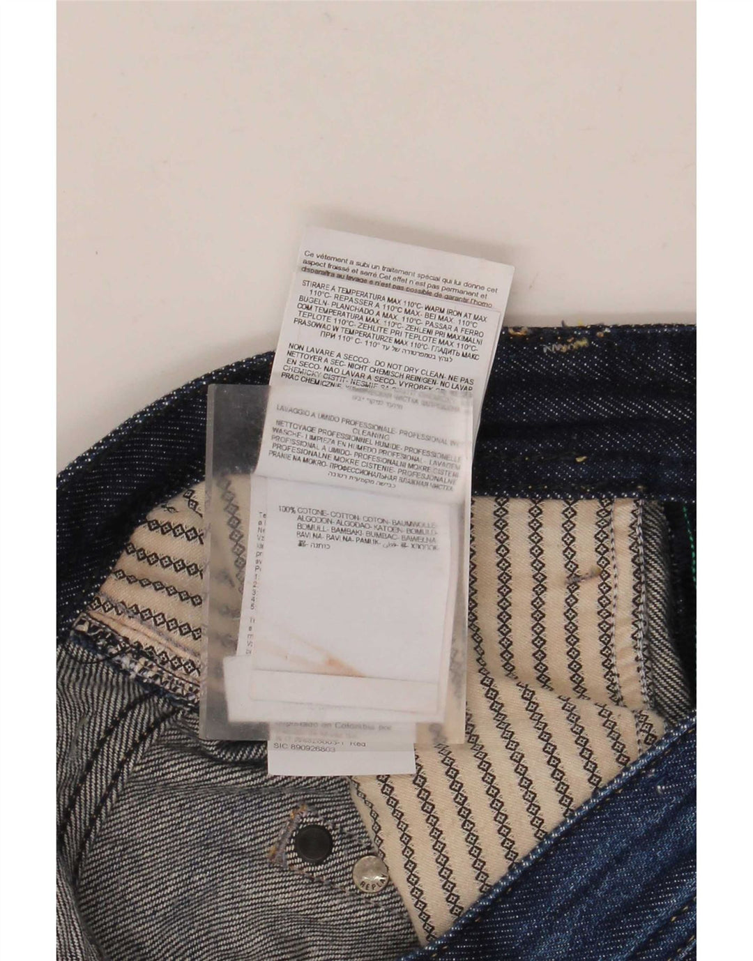 Replay Herren Rob Straight Jeans W29 L30 Blaue Baumwolle