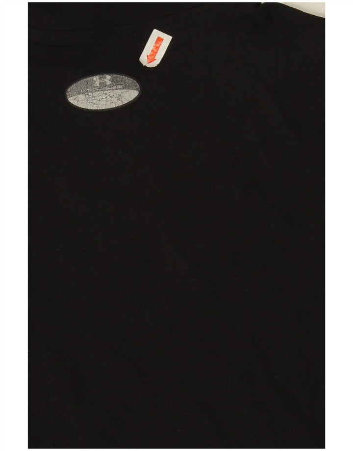 Under Armour Damen Top Langarm UK 10 Small Schwarz Nylon