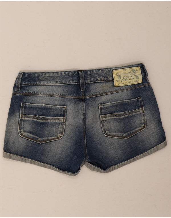Diesel Damen Jeansshorts W29 mittelblaue Baumwolle