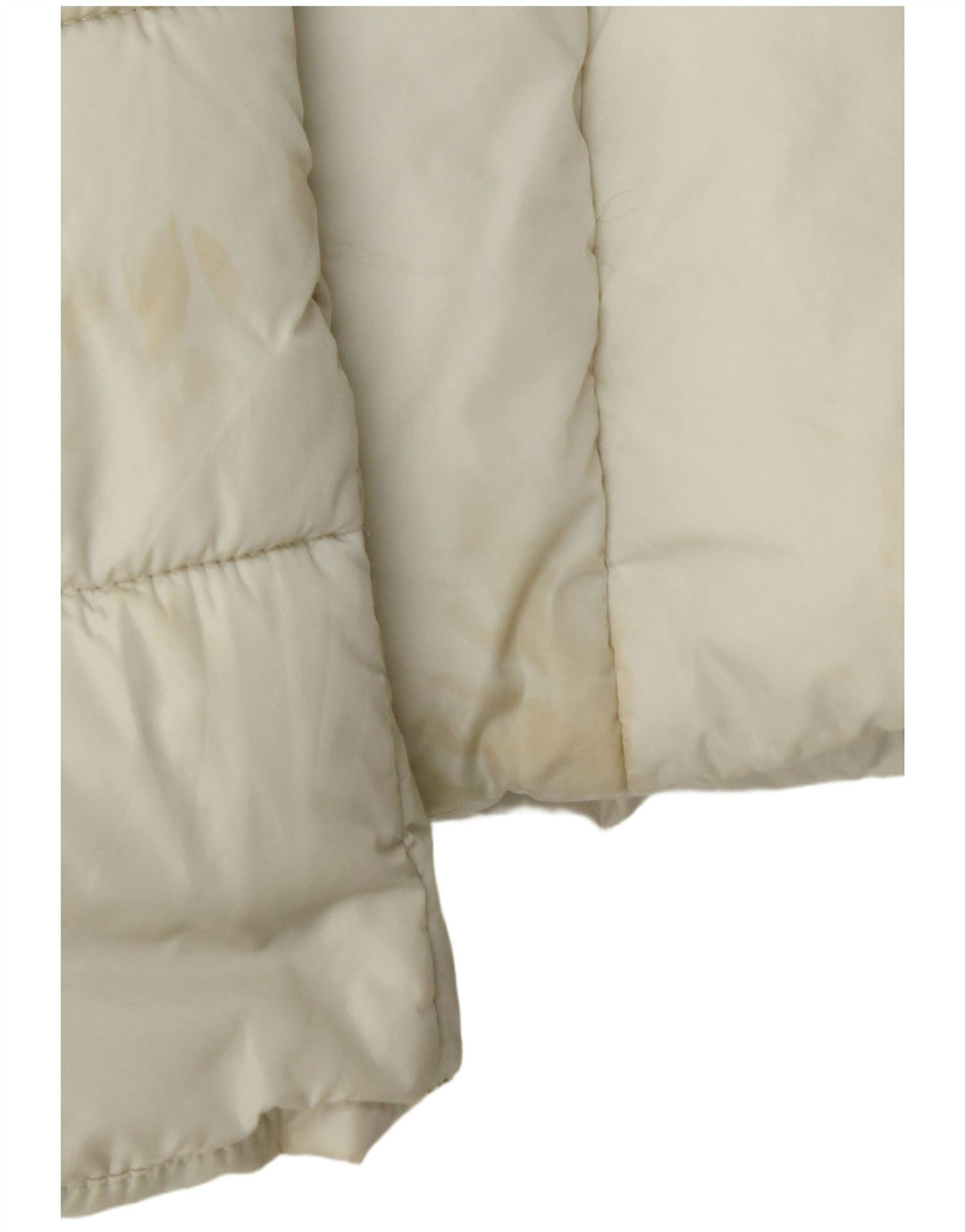 Refrigiwear Damen Wattierte Jacke IT 42 Medium Off White Polyamid