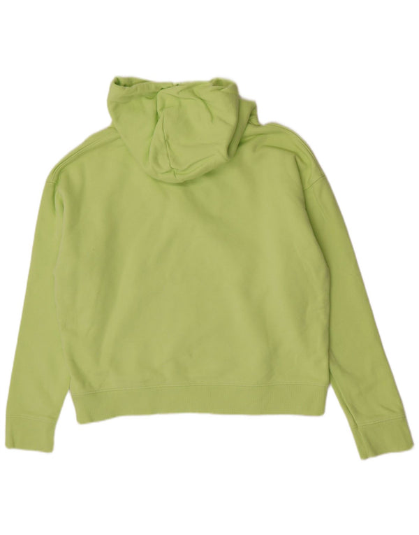 Tommy Hilfiger Damen Relaxed Fit Hoodie Pullover UK 16 Große grüne Baumwolle