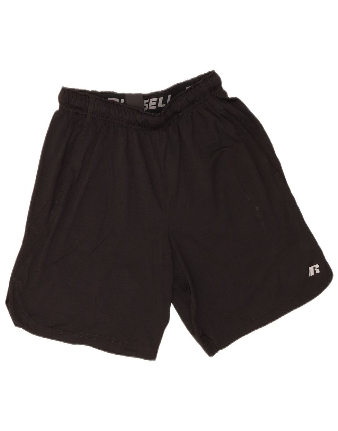 Russell Athletic Herren-Sportshorts, Größe S, Schwarz, Polyester