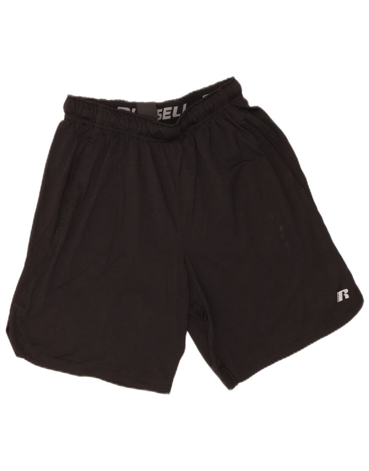 Russell Athletic Herren-Sportshorts, Größe S, Schwarz, Polyester