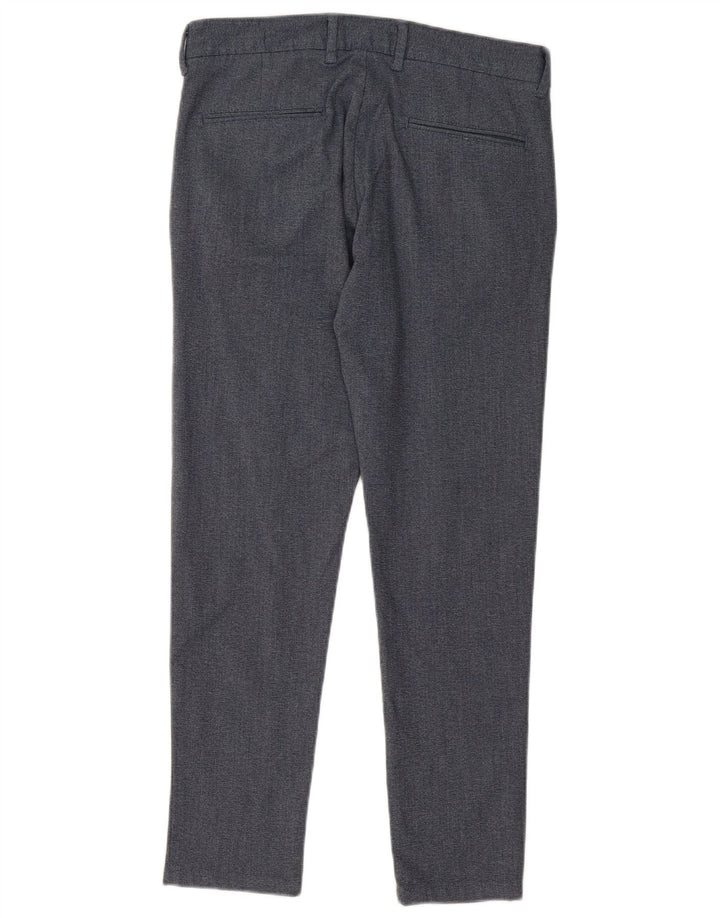 ZARA Herren Slim Anzughose EU 38 Small W30 L28 Marineblau Polyester