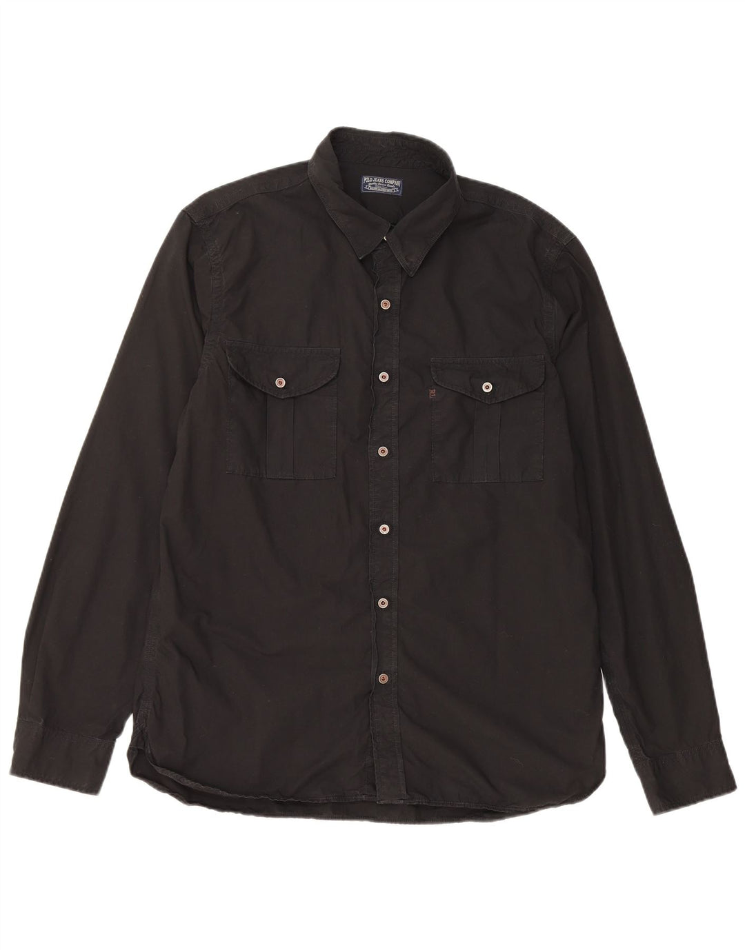 RALPH LAUREN Herrenhemd Große schwarze Baumwolle