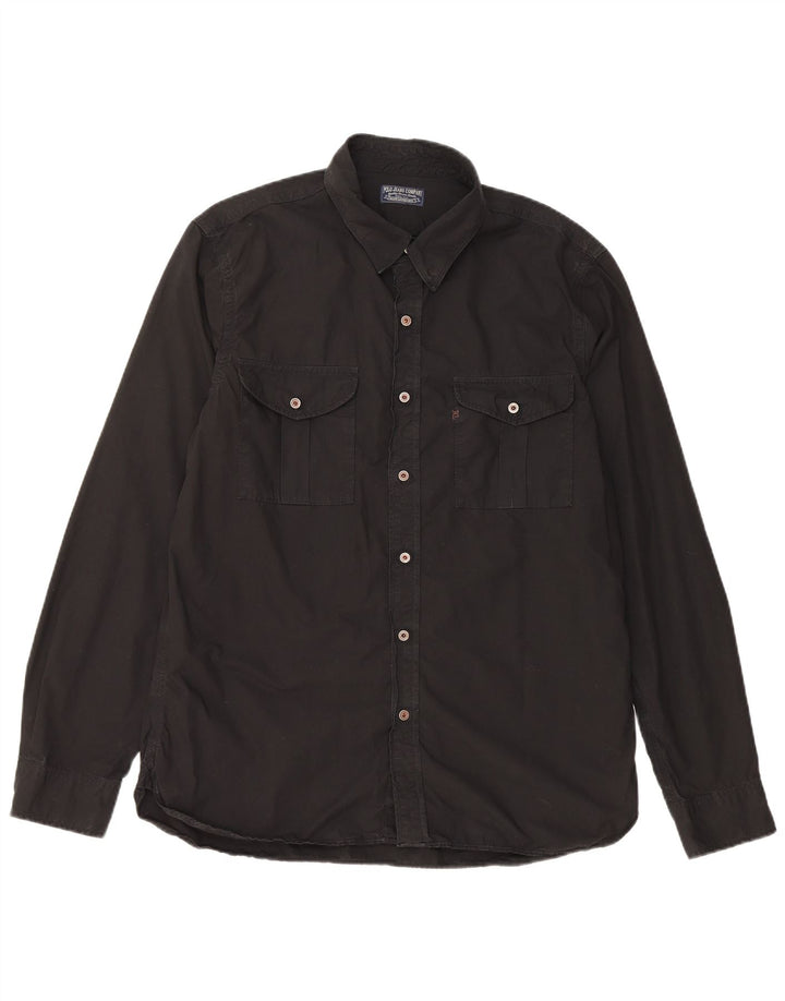 RALPH LAUREN Herrenhemd Große schwarze Baumwolle