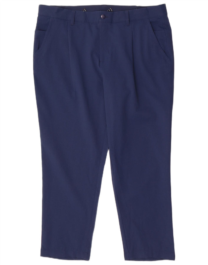 Adidas Herren Pegged Chino Hose W38 L28 Marineblau Polyester