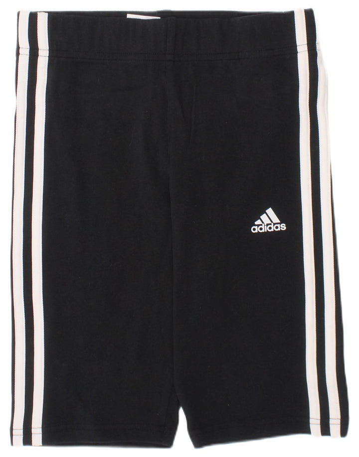 Adidas Sportshorts für Mädchen, 11–12 Jahre, schwarze Baumwolle