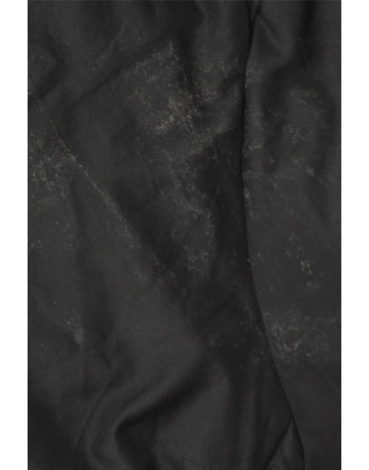 SISLEY Wattierte Damenjacke UK 14 Mittelschwarzes Polyester