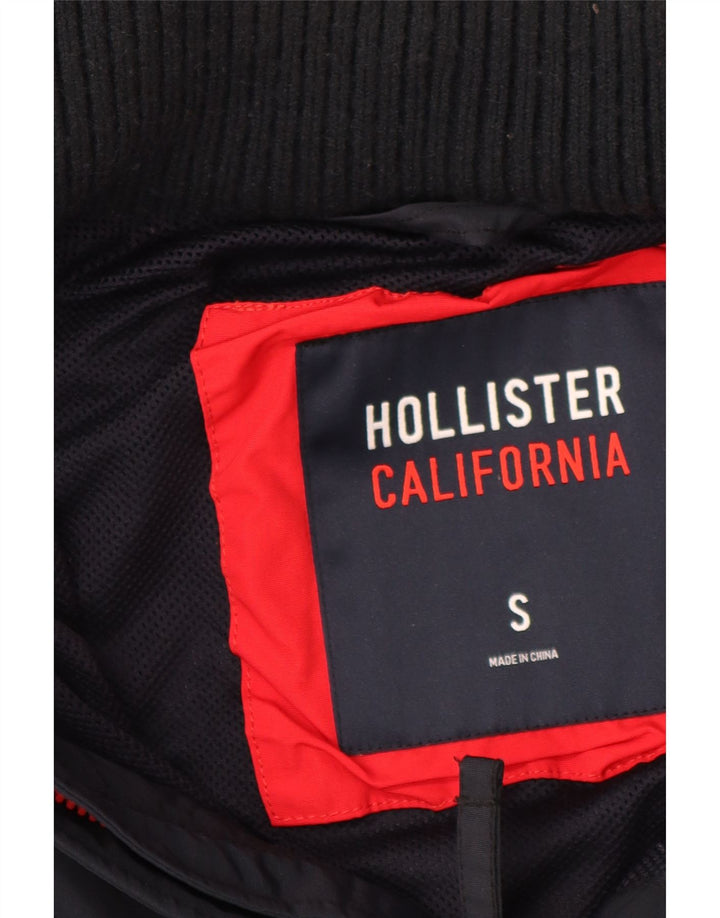 Hollister Jungen-Regenjacke mit Kapuze, 13–14 Jahre, Größe S, Marineblau, Polyester