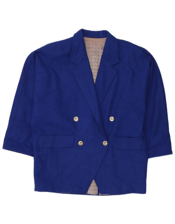 MAX MARA Damen-Blazer, übergroß, zweireihig, Gr. 10, klein, Blau