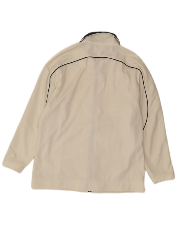 Asics Damen-Trainingsanzug mit normaler Passform, Top-Jacke, UK 16, Größe L, Weiß, Sport