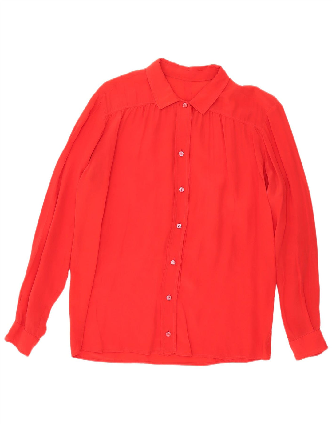 Vintage Damen Hemdbluse UK 18 XL Rot