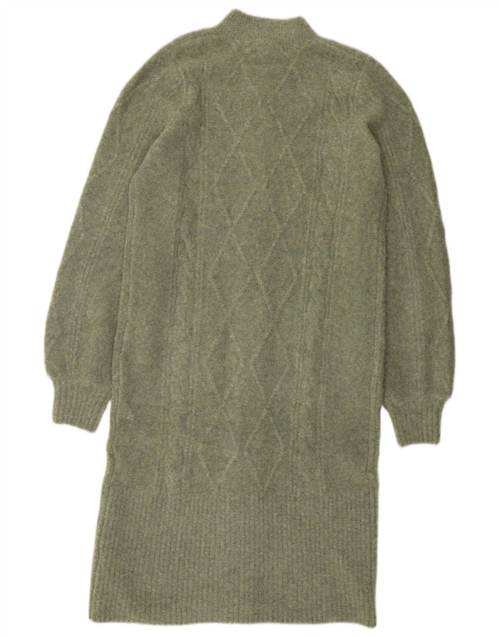 Marks & Spencer Damen Longline-Cardigan-Pullover UK 10 Small Grün