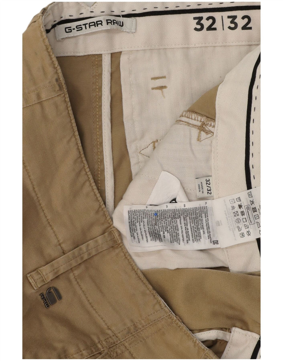 G-Star Herren Slim Cargohose W32 L32 Beige Baumwolle