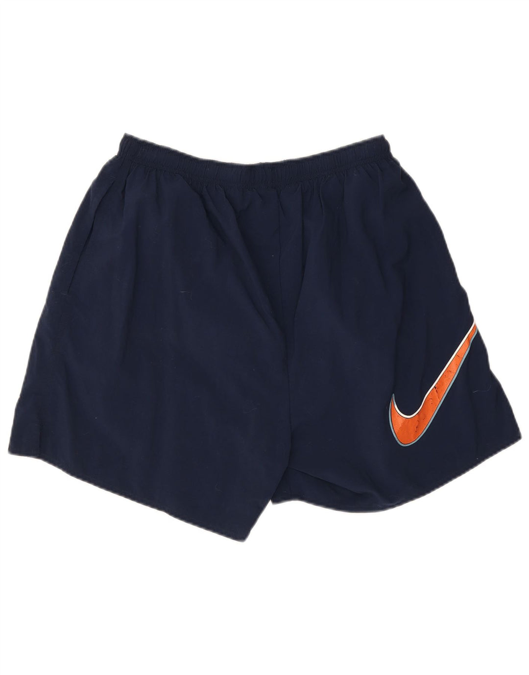 Nike Herren-Sportshorts mit Grafik, groß, marineblaues Nylon