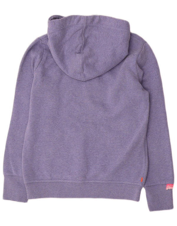 Superdry Graphic Hoodie-Pullover für Damen, UK 14, mittellila, Baumwolle