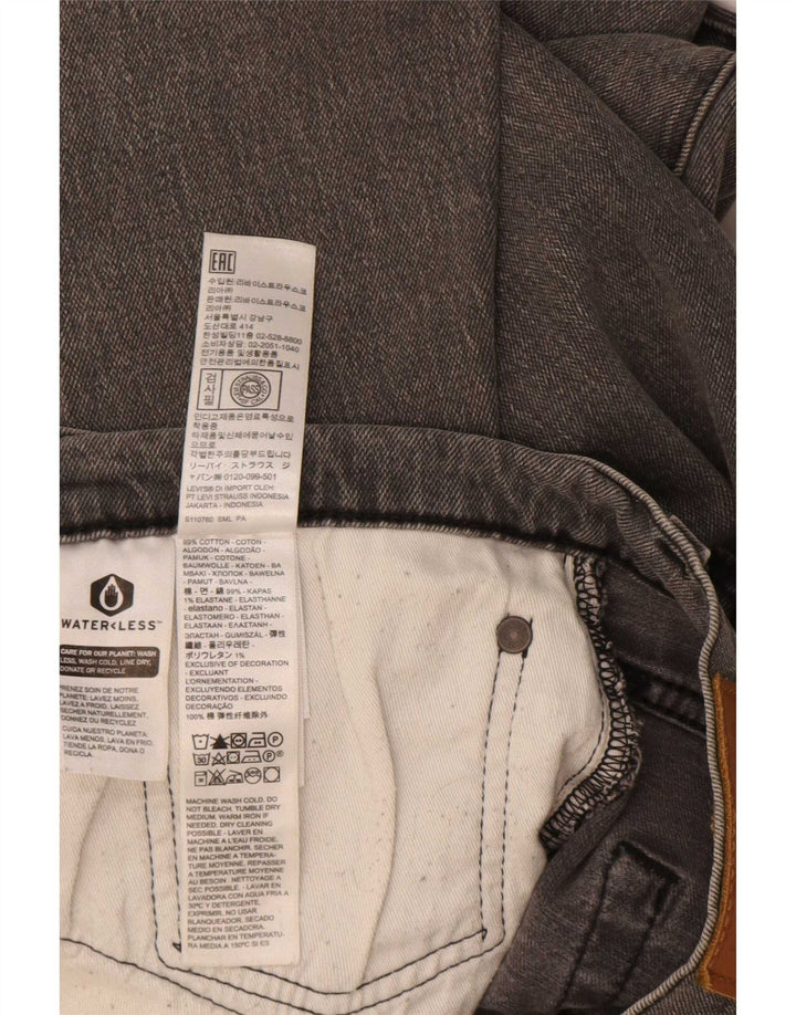 Levi's Herren 512 Slim Tapered Jeans W34 L32 Graue Baumwolle