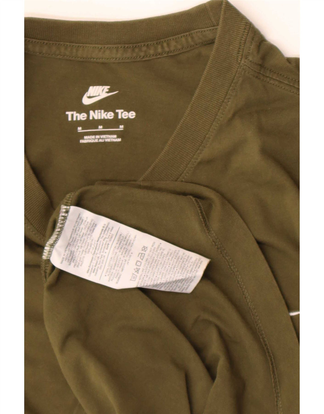 Nike Herren T-Shirt Top Medium Khaki Baumwolle