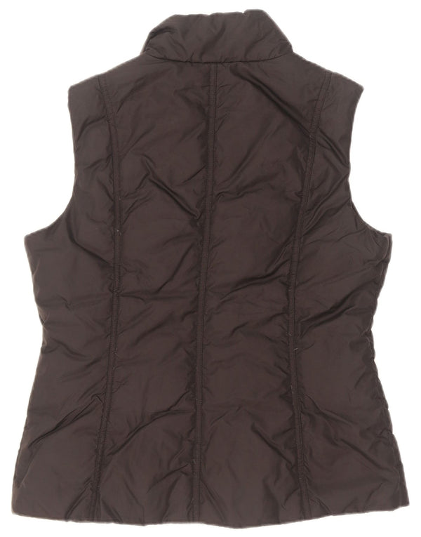 Benetton Womens Padded Gilet UK 14 Medium Black