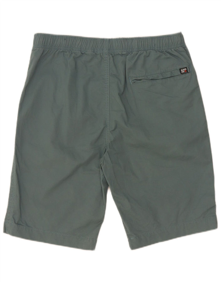 Superdry Herren Chinoshorts W32 mittelgrüne Baumwolle