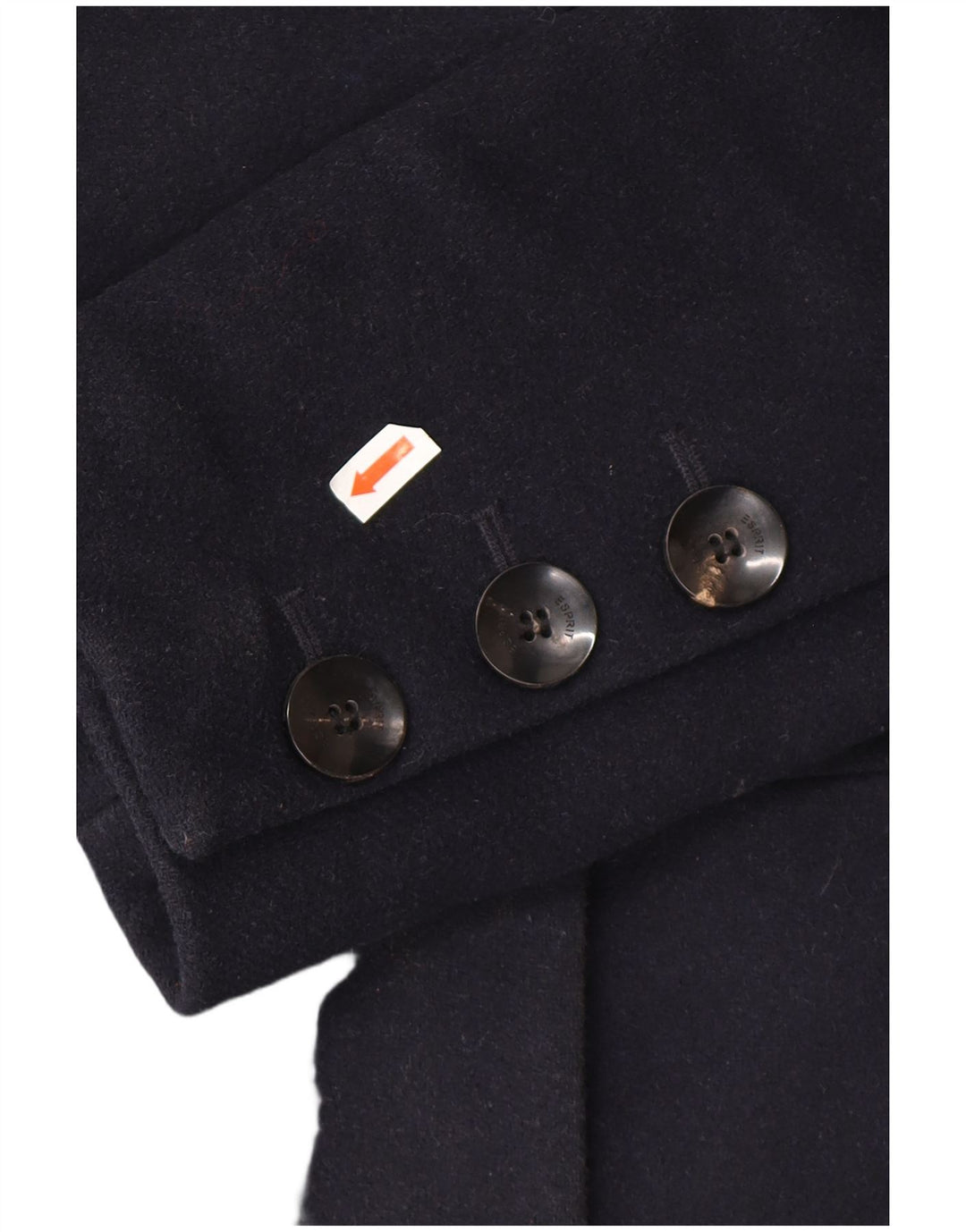 Esprit Damen Kapuzenmantel UK 16 Large Marineblau Polyester