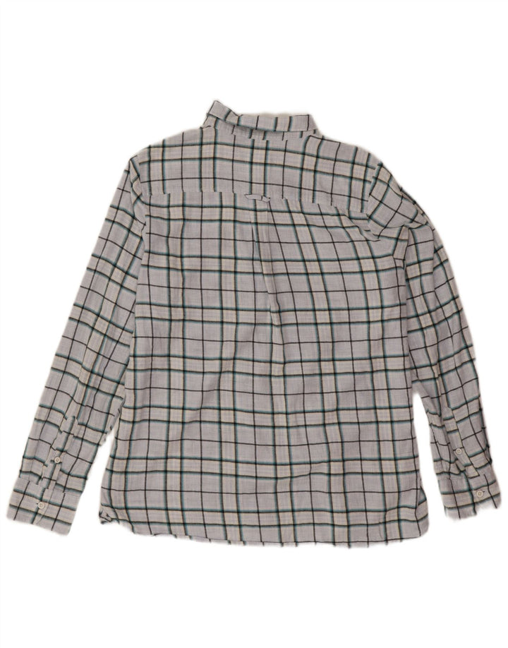 Fat Face Damen-Oversize-Hemd, Gr. 14, groß, blau kariert