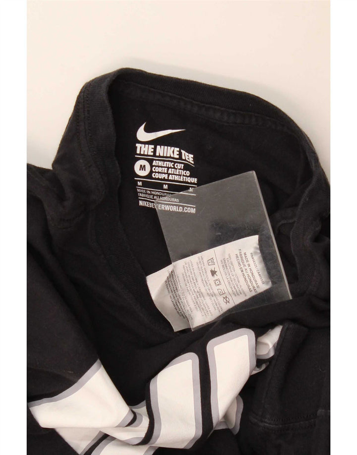 Nike Herren Athletic Cut Graphic Top Langarm Medium Schwarz