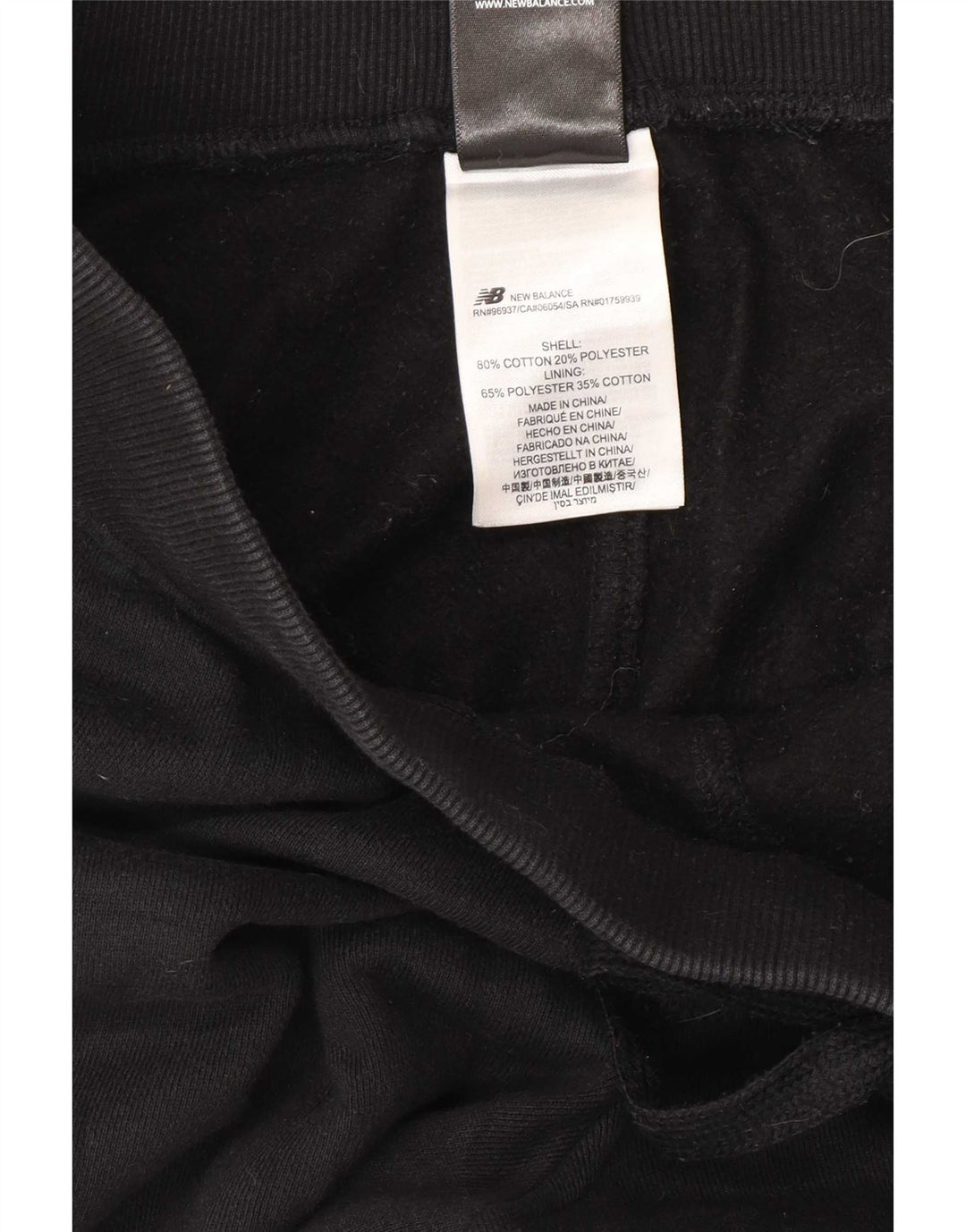 New Balance Herren-Trainingshose, Jogginghose, mittelschwarz, Baumwolle