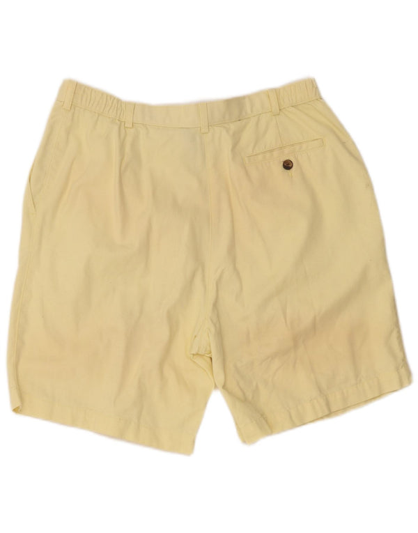 Marks & Spencer Damen-Chinoshorts mit hoher Taille, UK 18, XL, W32, Gelb