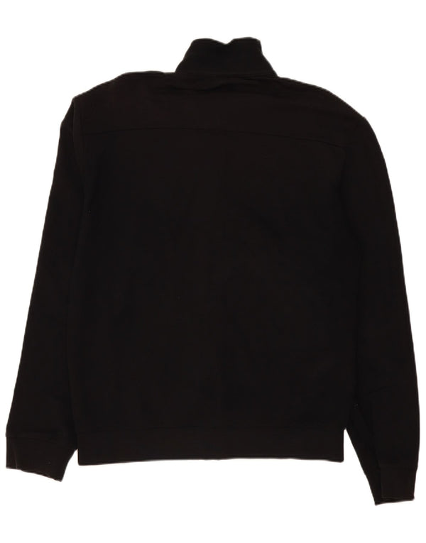 Emporio Armani Herren-Trainingsanzug-Oberteil, Jacke, groß, schwarz gepunktete Baumwolle