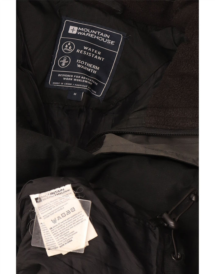 Mountain Warehouse wattierte Herrenjacke mit Kapuze, UK 38, Mittelschwarz, Polyester