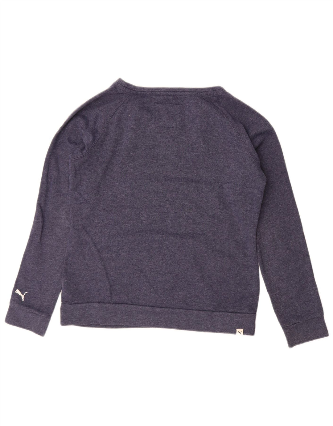 Puma Damen Graphic Sweatshirt Pullover UK 14 Large Marineblau