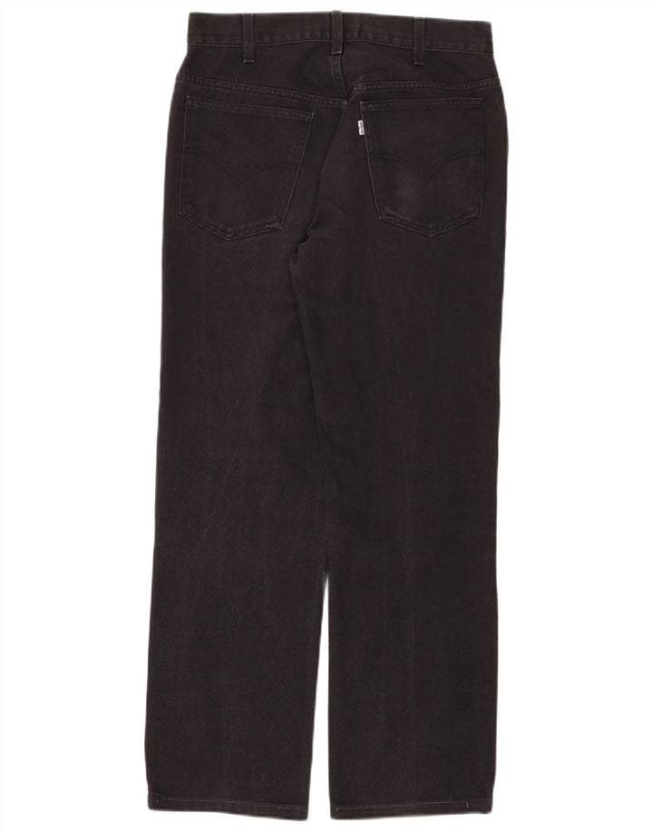 Levi's Damen Straight Jeans W32 L28 Schwarze Baumwolle