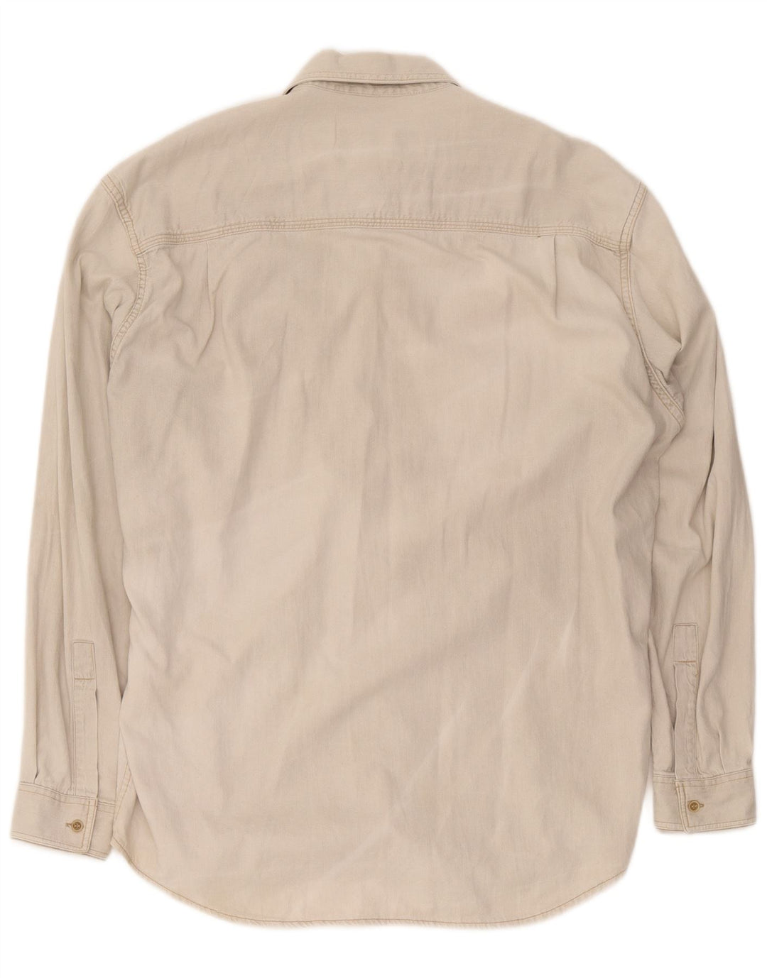 Marlboro Classics Herren-Jeanshemd, Größe L, Beige, Baumwolle